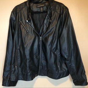 Lane Bryant “leather” Moto jacket - 26/28 EUC